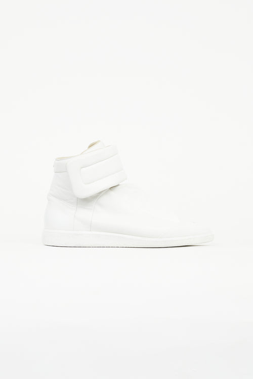 Maison Margiela White Leather Future High Top Sneaker