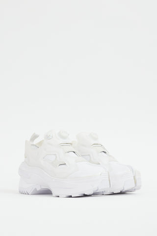 Maison Margiela X Reebok White Insta Pump Tabi Sneaker