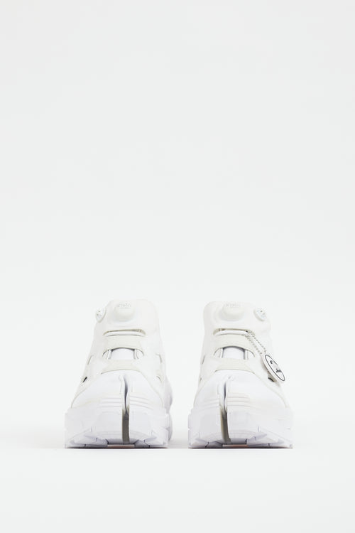 Maison Margiela X Reebok White Insta Pump Tabi Sneaker