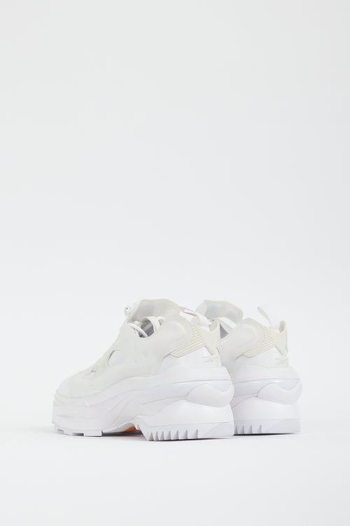 Maison Margiela X Reebok White Insta Pump Tabi Sneaker