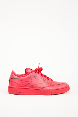 Maison Margiela X Reebok Red Leather Project 0 Club C Sneaker