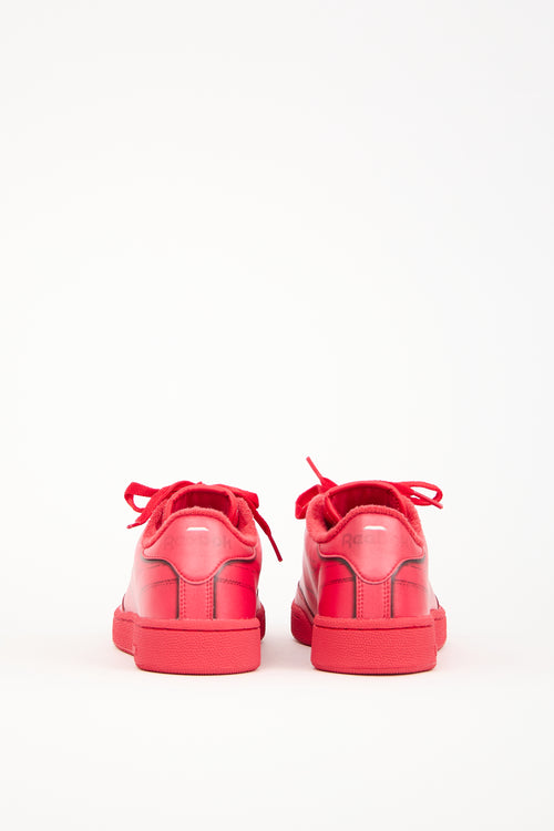 Maison Margiela X Reebok Red Leather Project 0 Club C Sneaker