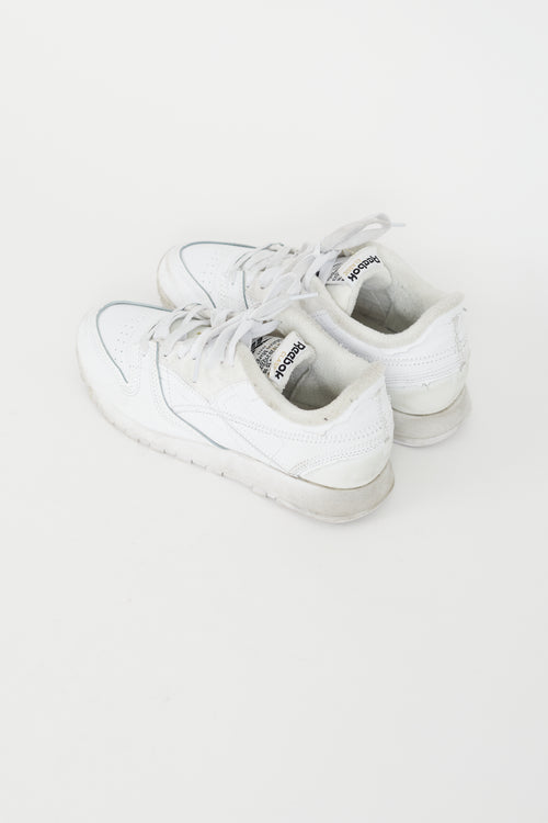 Maison Margiela X Reebok White Leather Sneaker