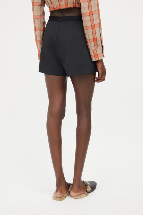 Maje Black Lupli Pleated Skort