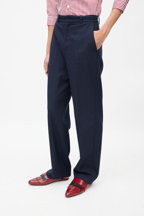 Maje Navy 
Burgundy Stripes Suit