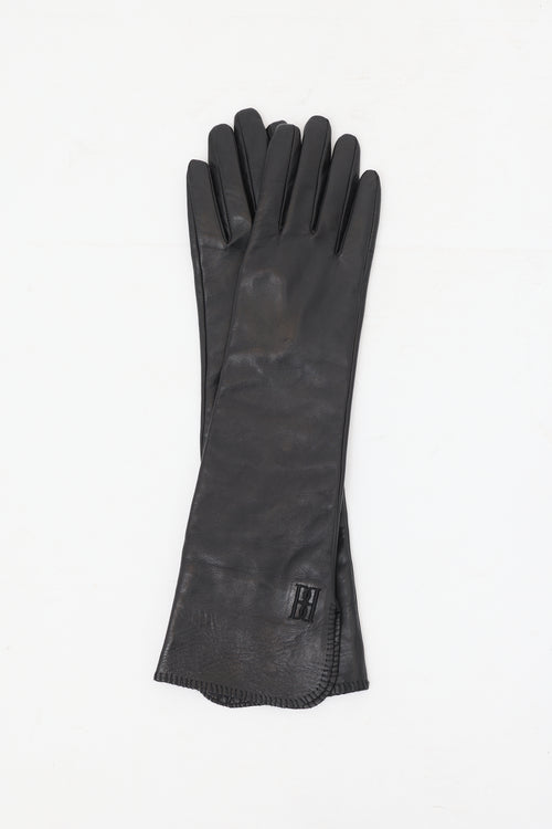 By Malene Birger Black Leather Gemi Gloves