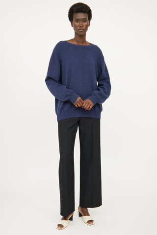 Malo Navy Cashmere Sweater