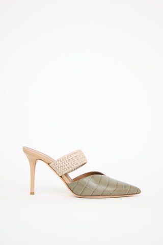 Malone Souliers Green Leather Maisie Mule