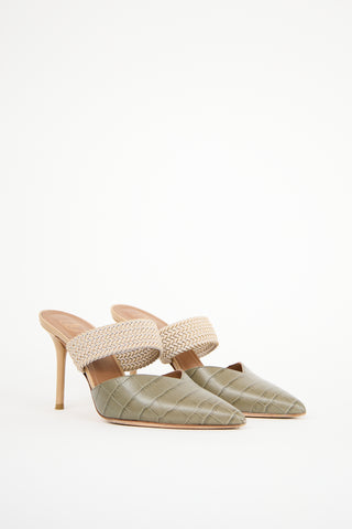 Malone Souliers Green Leather Maisie Mule