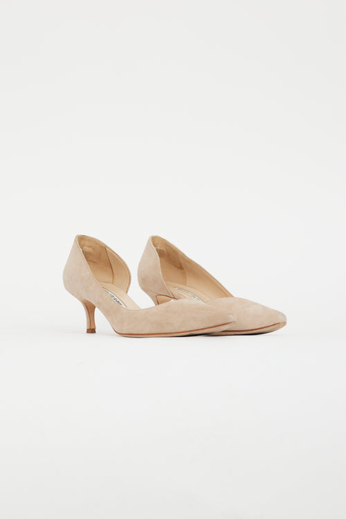 Manolo Blahnik Beige Suede D
Orsay Pump