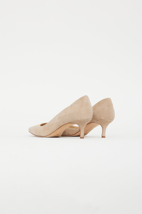 Manolo Blahnik Beige Suede D
Orsay Pump