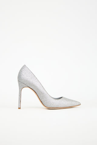 Manolo Blahnik Glitter BB Pump