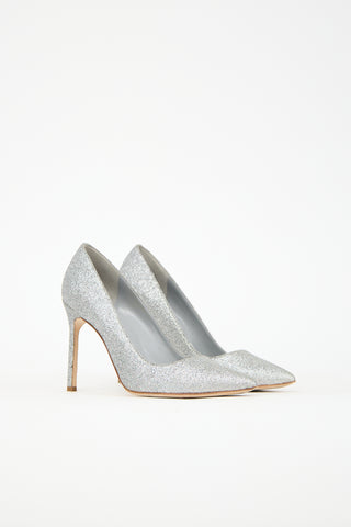 Manolo Blahnik Glitter BB Pump