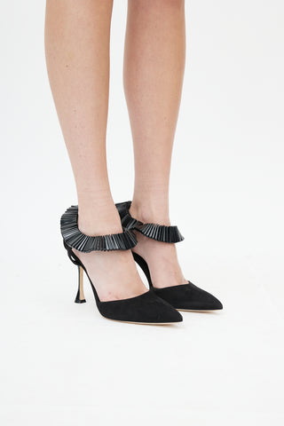 Manolo Blahnik Black Boniface 105 Heel