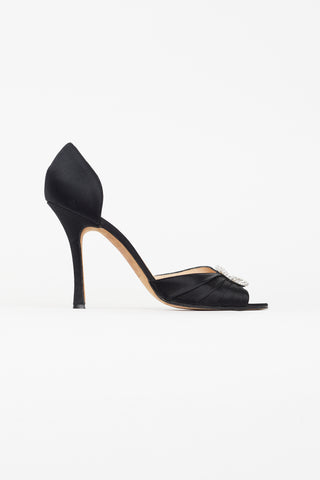 Manolo Blahnik Black Satin Sedaraby D
Orsay Pump