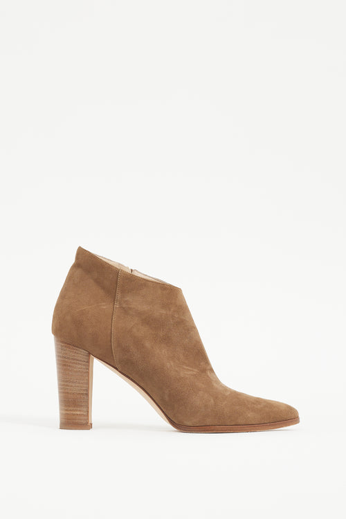 Manolo Blahnik Brown Suede Boot