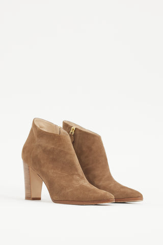 Manolo Blahnik Brown Suede Boot