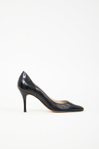 Manolo Blahnik Leather Pump