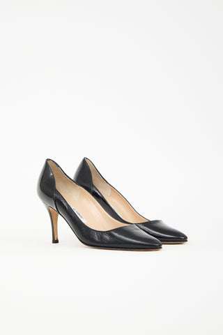 Manolo Blahnik Leather Pump