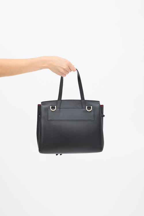 Mansur Gavriel Black Leather Lady Bag