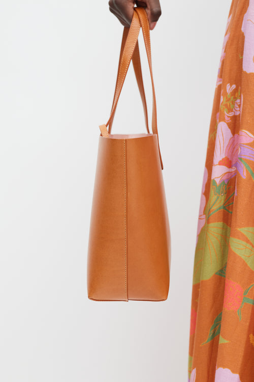 Mansur Gavriel Brown Leather Tote