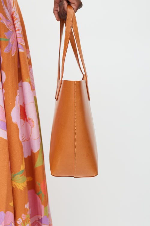 Mansur Gavriel Brown Leather Tote