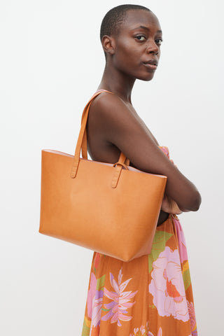 Mansur Gavriel Brown Leather Tote