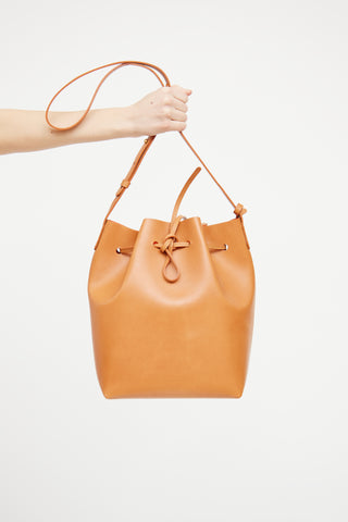 Mansur Gavriel Brown 
Orange Bucket Bag