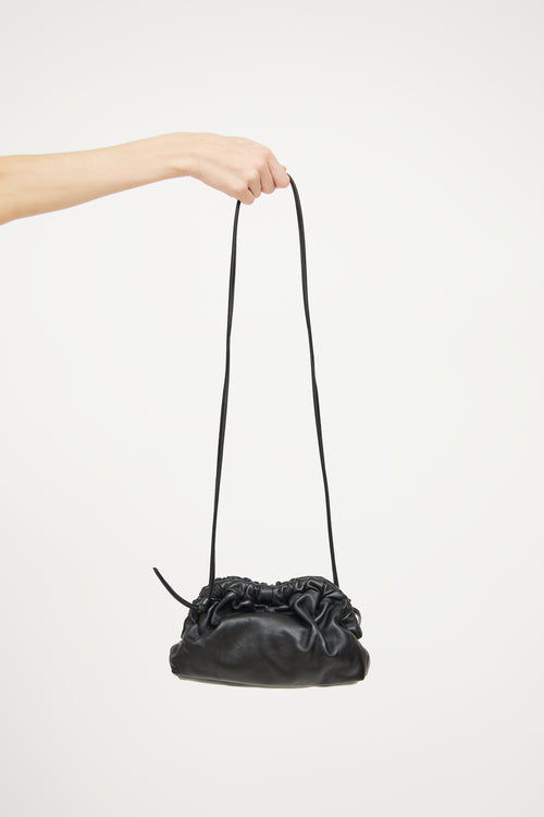 Mansur Gavriel Black 
Flamma Mini Cloud Clutch