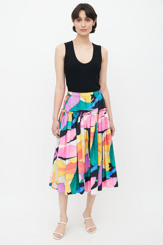 Mara Hoffman Multicolour Print Midi Skirt