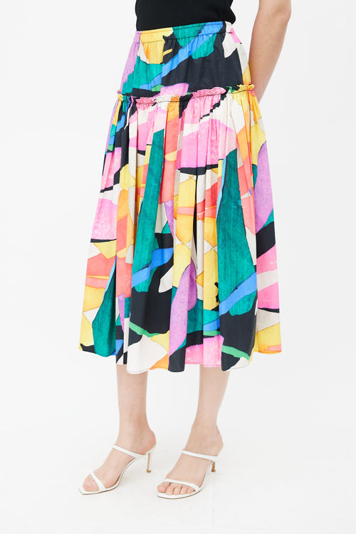 Mara Hoffman Multicolour Print Midi Skirt