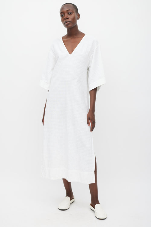 Mara Hoffman White Cotton Paola Kaftan Dress