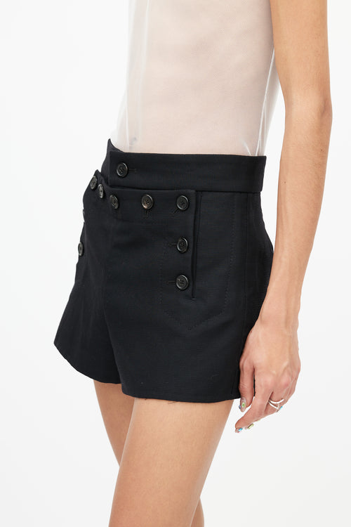 Marc Jacobs Black Wool Sailor Short