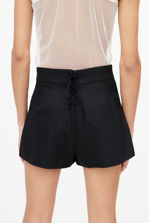 Marc Jacobs Black Wool Sailor Short