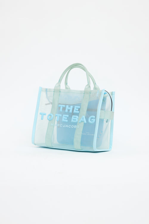 Marc Jacobs Blue The Mesh Tote Bag