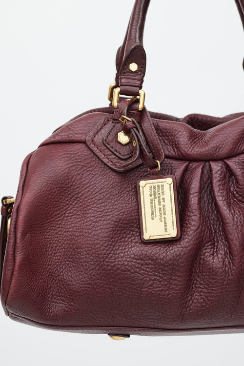 Marc Jacobs Burgundy 
Gold Leather Bag