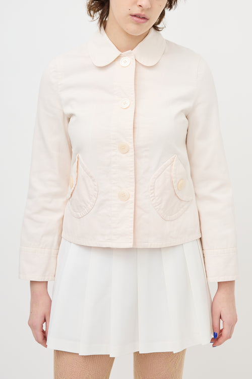 Marc Jacobs Cotton Button Up Coat