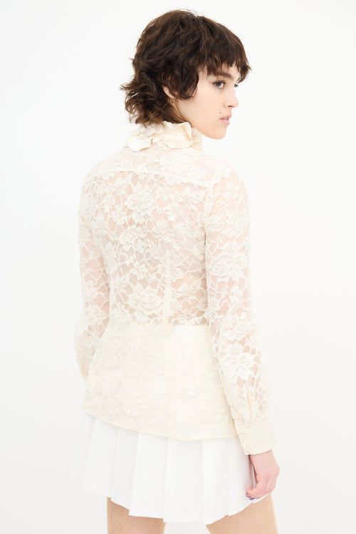 Marc Jacobs Lace 
Silk Blouse