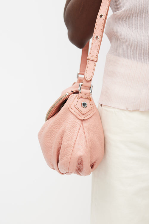 Marc Jacobs Marc Pink Leather Classic Q Crossbody Bag