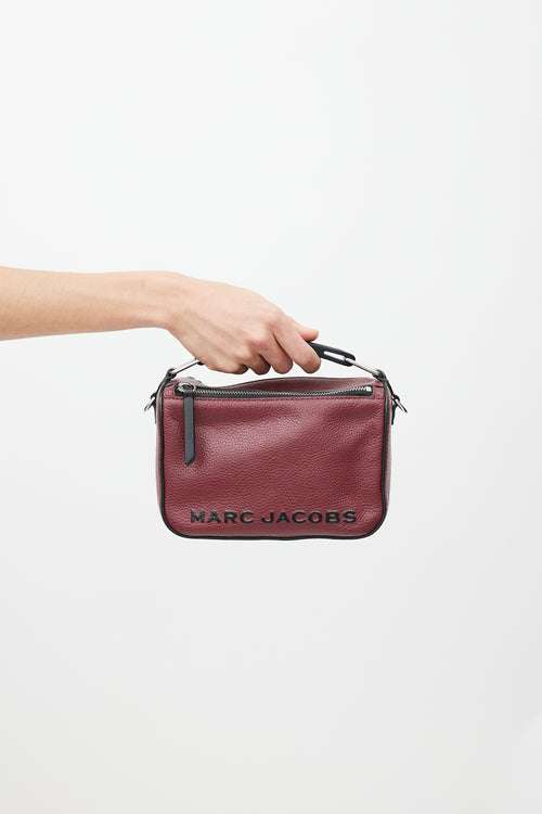 Marc Jacobs Red 
Black The Soft Box 23 Leather Bag