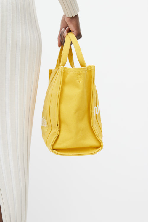 Marc Jacobs Yellow 
White The Tote Bag