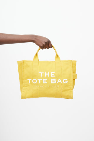 Marc Jacobs Yellow 
White The Tote Bag