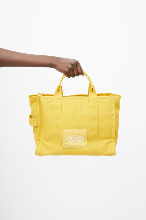 Marc Jacobs Yellow 
White The Tote Bag