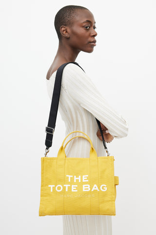 Marc Jacobs Yellow 
White The Tote Bag