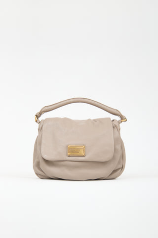 Marc Jacobs Taupe Leather Classic Q Lil Ukita Bag