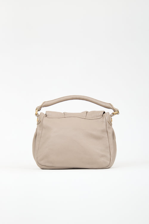 Marc Jacobs Taupe Leather Classic Q Lil Ukita Bag