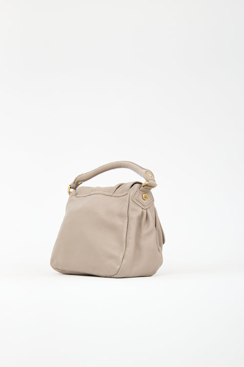 Marc Jacobs Taupe Leather Classic Q Lil Ukita Bag