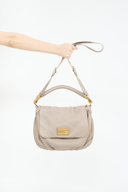 Marc Jacobs Taupe Leather Classic Q Lil Ukita Bag