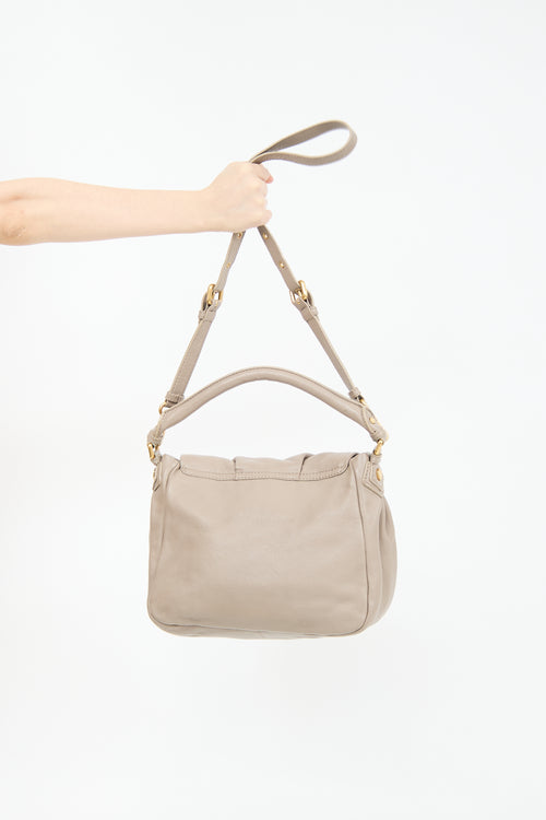 Marc Jacobs Taupe Leather Classic Q Lil Ukita Bag