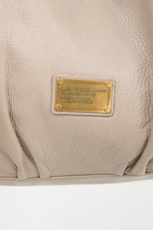 Marc Jacobs Taupe Leather Fran Q Bag